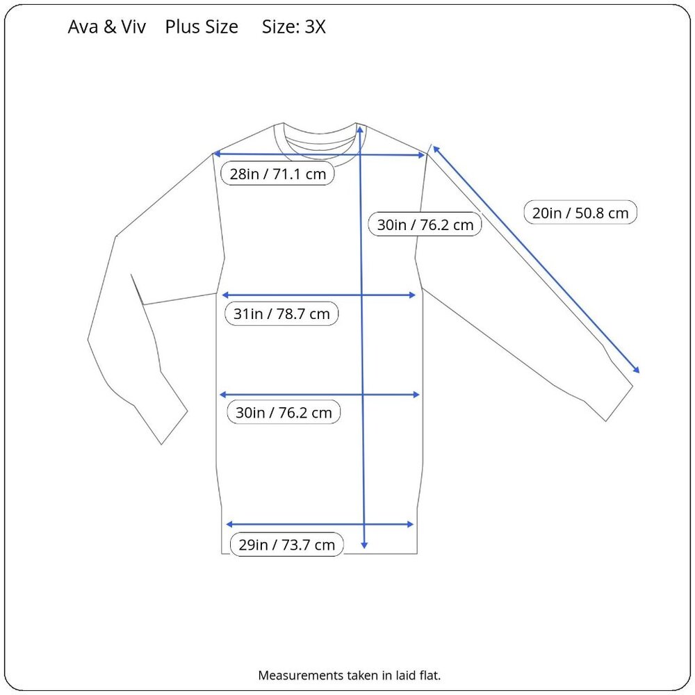 Ava & Viv Women V-Neck 3/4 Sleeves Stretchy Red Knit Winter Sweater Plus Size 3X - Picture 5 of 10